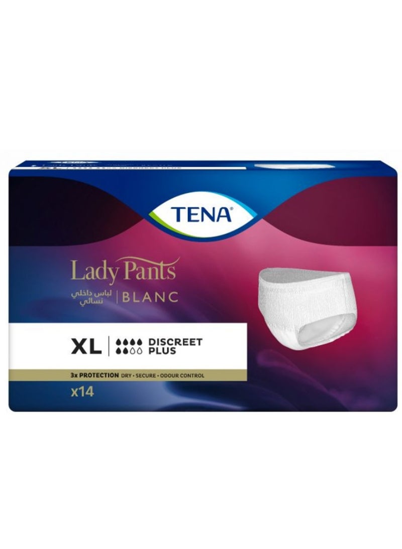 TENA SILHOUETTE LADY PANTS DISCREET (XL) (14pcs)
